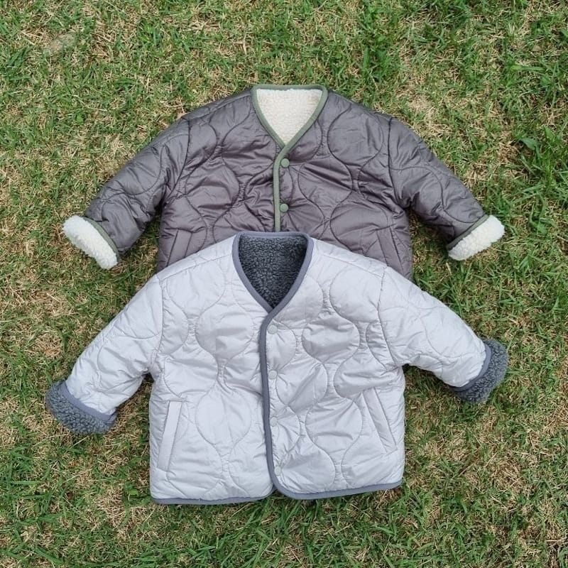 THE GREY - Korean Children Fashion - #Kfashion4kids - Ppogri Reversible Jacket - 11