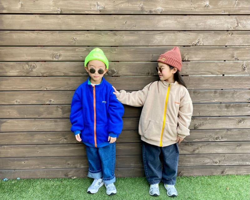 THE GREY - Korean Children Fashion - #Kfashion4kids - Fleece Reversible Windbreaker Jumper