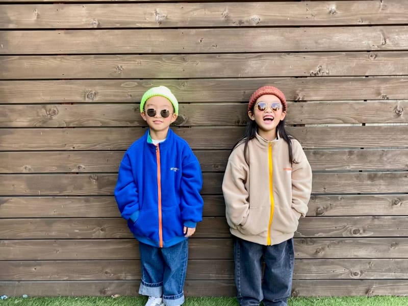 THE GREY - Korean Children Fashion - #Kfashion4kids - Fleece Reversible Windbreaker Jumper - 2