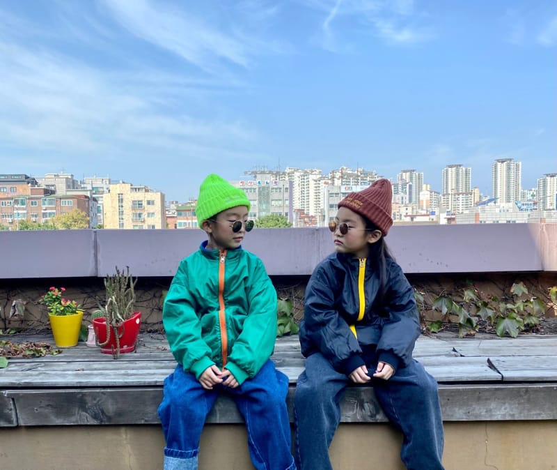 THE GREY - Korean Children Fashion - #Kfashion4kids - Fleece Reversible Windbreaker Jumper - 6