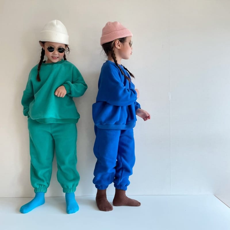 THE GREY - Korean Children Fashion - #Kfashion4kids - Fleece Top Bottom Set - 10