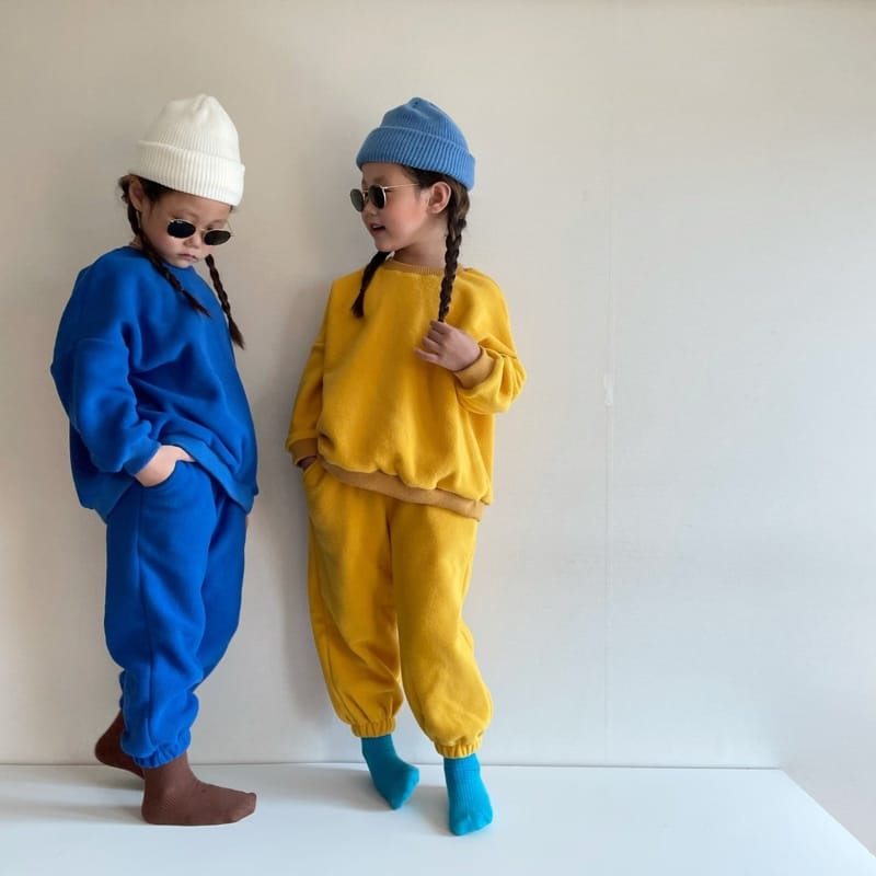 THE GREY - Korean Children Fashion - #Kfashion4kids - Fleece Top Bottom Set - 8
