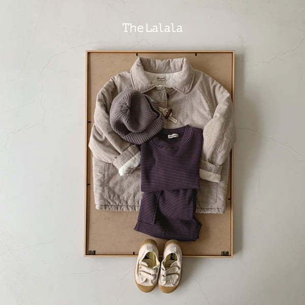THE LALALA - Korean Children Fashion - #Kfashion4kids - Waffle Top Bottom Set - 8