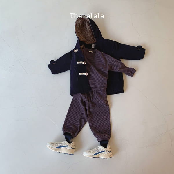 THE LALALA - Korean Children Fashion - #Kfashion4kids - Waffle Top Bottom Set - 9