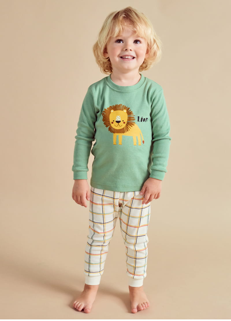TTASOM - Korean Children Fashion - #Kfashion4kids - Yellow Lion Easywear - 2
