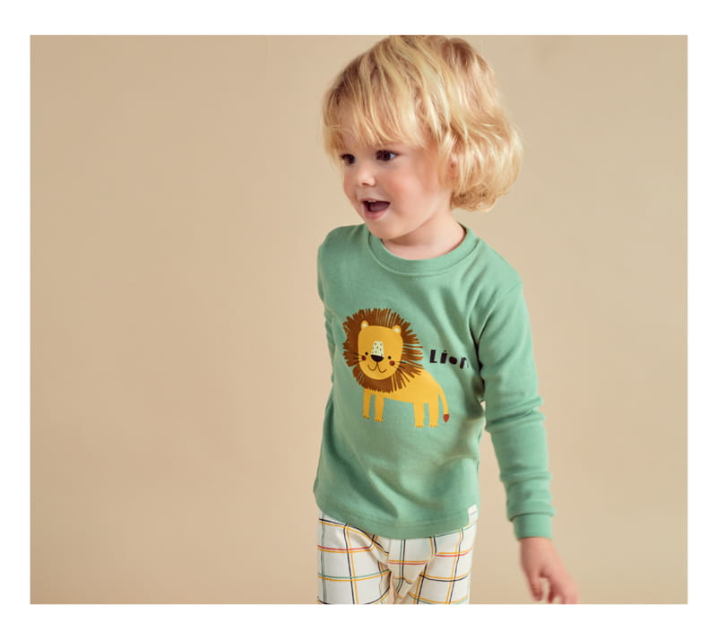 TTASOM - Korean Children Fashion - #Kfashion4kids - Yellow Lion Easywear - 4