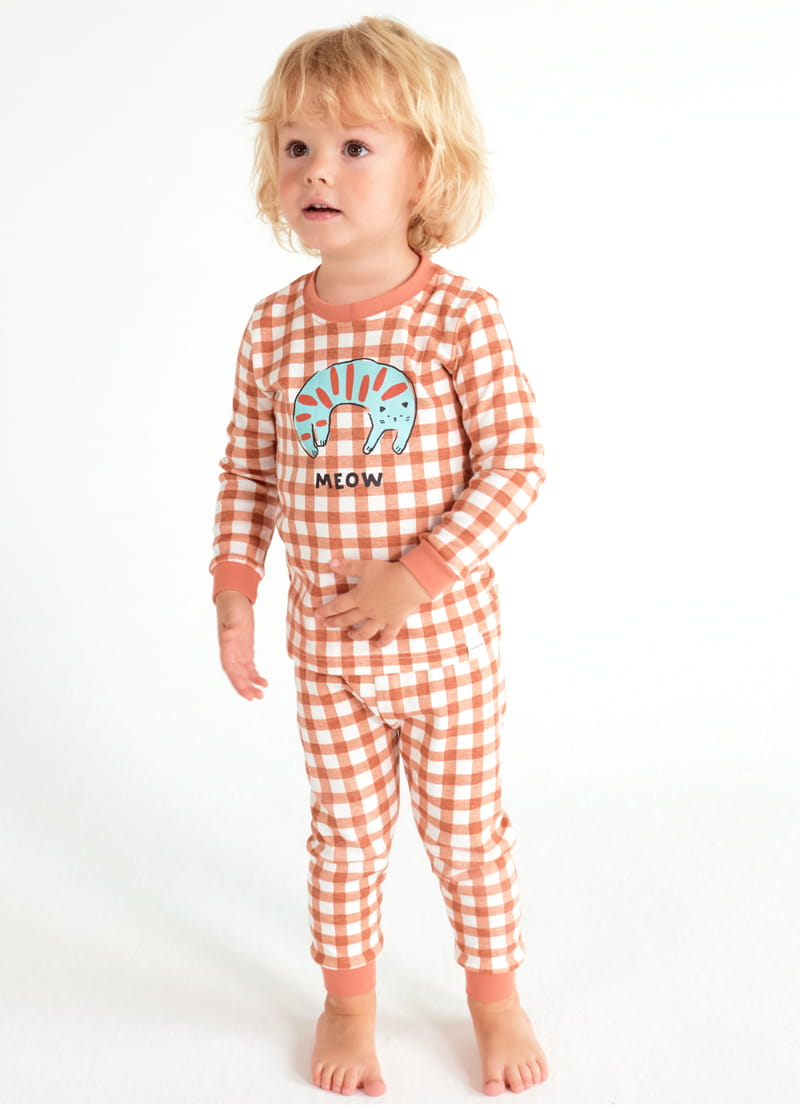 TTASOM - Korean Children Fashion - #Kfashion4kids - Check Cat Easywear - 2