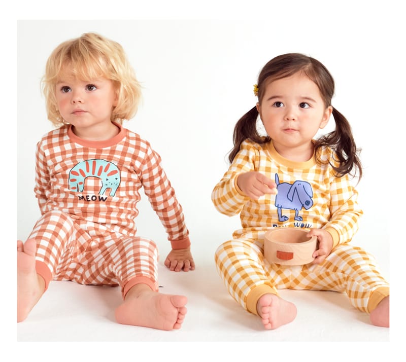 TTASOM - Korean Children Fashion - #Kfashion4kids - Check Cat Easywear - 4