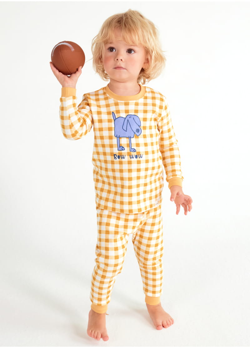 TTASOM - Korean Children Fashion - #Kfashion4kids - Check Puppy Easywear - 3