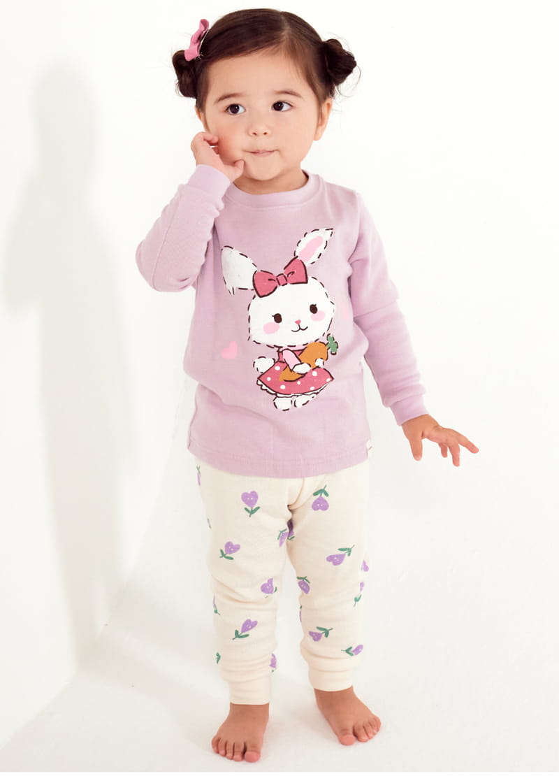 TTASOM - Korean Children Fashion - #Kfashion4kids - Heart Flower Rabbit Easywear - 2