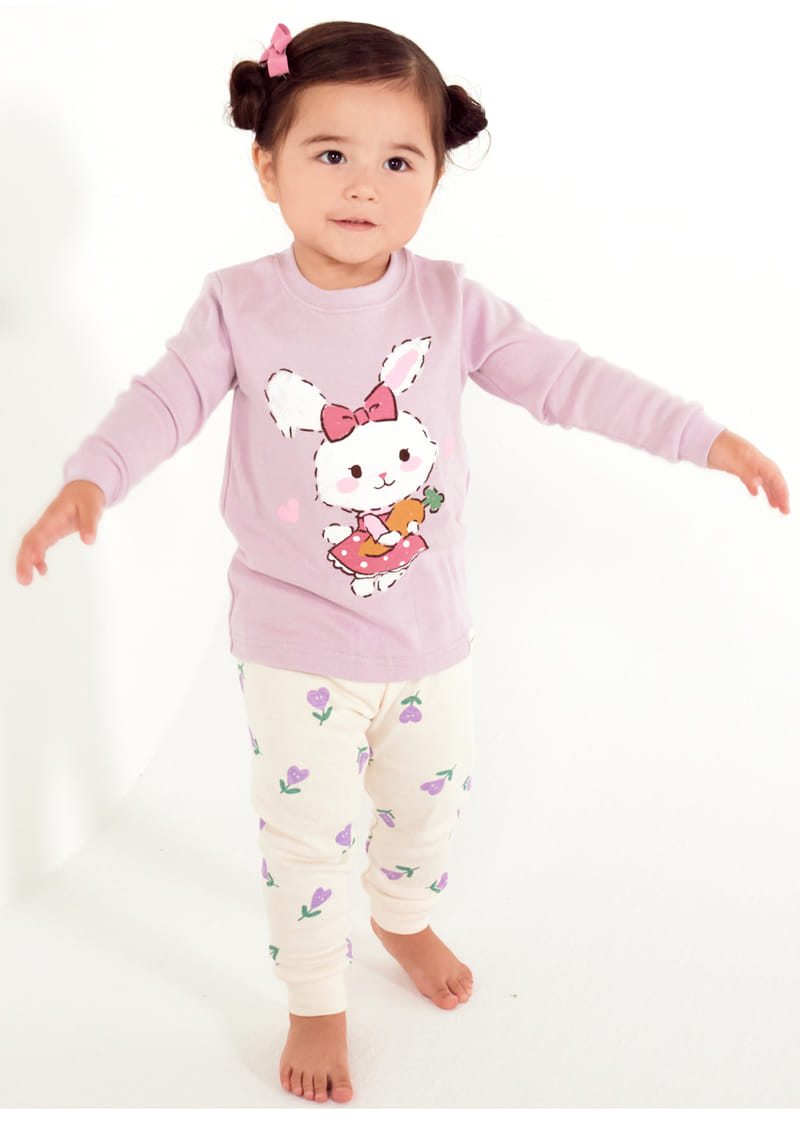 TTASOM - Korean Children Fashion - #Kfashion4kids - Heart Flower Rabbit Easywear - 3