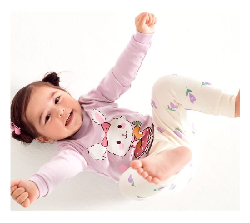 TTASOM - Korean Children Fashion - #Kfashion4kids - Heart Flower Rabbit Easywear - 4