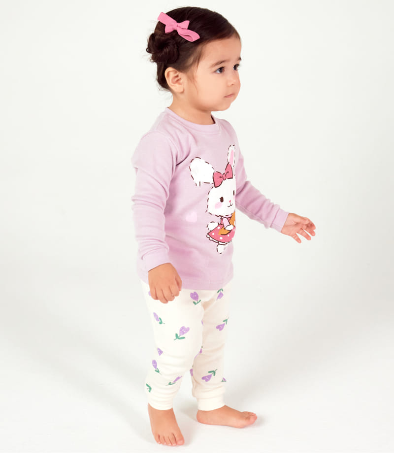 TTASOM - Korean Children Fashion - #Kfashion4kids - Heart Flower Rabbit Easywear - 6