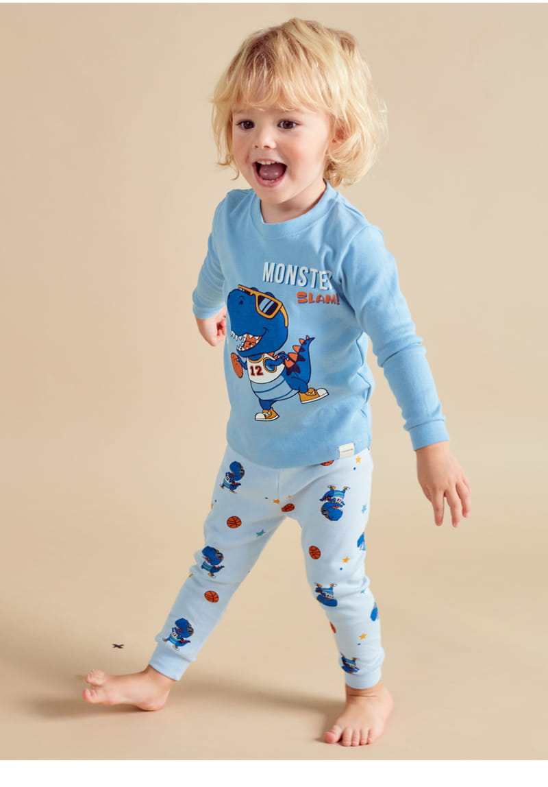 TTASOM - Korean Children Fashion - #Kfashion4kids - Basketball Dino Easywear - 3