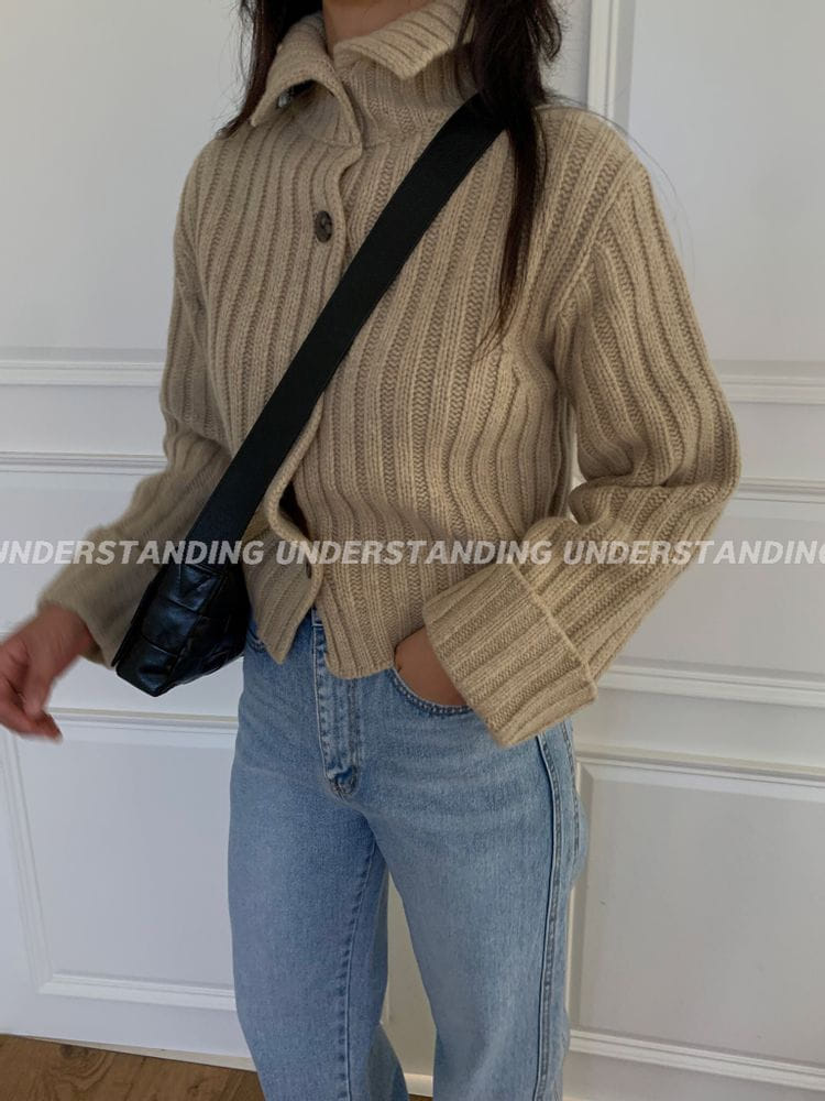 UNDERSTANDING - Korean Children Fashion - #Kfashion4kids - Rib Crop Cardigan