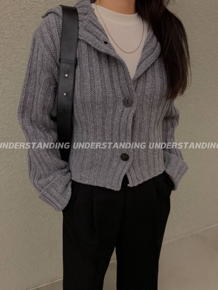 UNDERSTANDING - Korean Children Fashion - #Kfashion4kids - Rib Crop Cardigan - 2