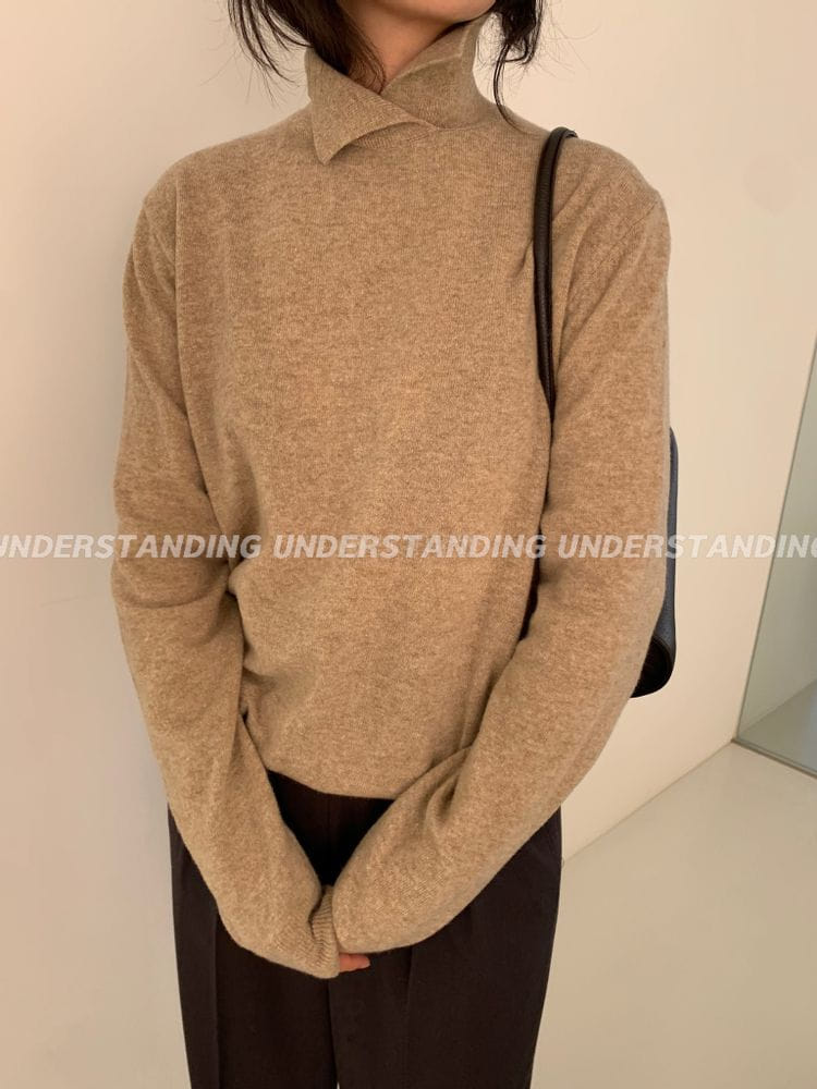 UNDERSTANDING - Korean Children Fashion - #Kfashion4kids - Half Slit  Knit