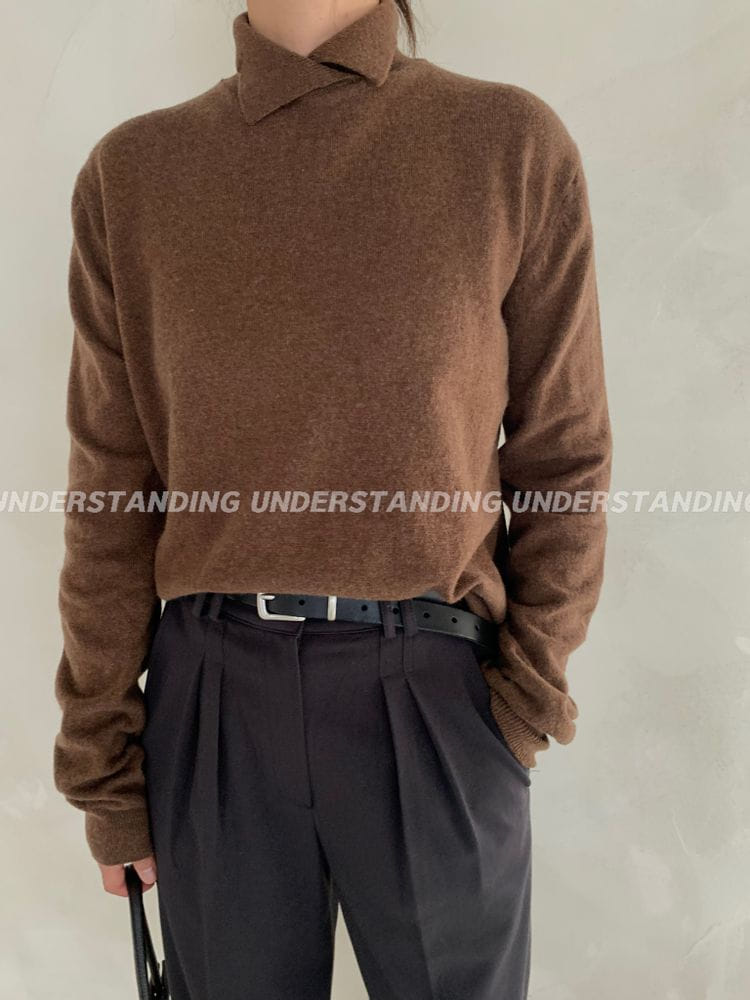 UNDERSTANDING - Korean Children Fashion - #Kfashion4kids - Half Slit  Knit - 2