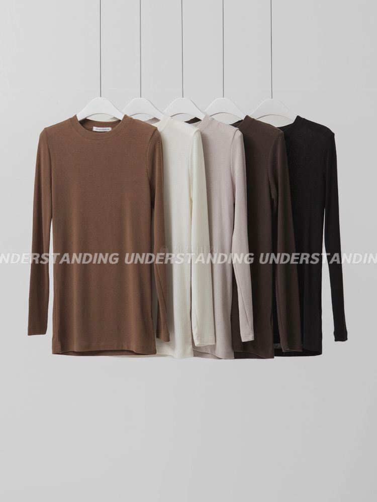 UNDERSTANDING - Korean Children Fashion - #Kfashion4kids - Plain Long Sleeves Tee - 10