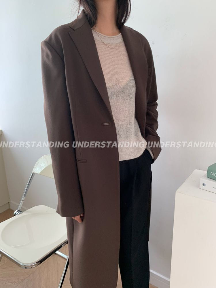 UNDERSTANDING - Korean Children Fashion - #Kfashion4kids - One Button Long Jacket - 3