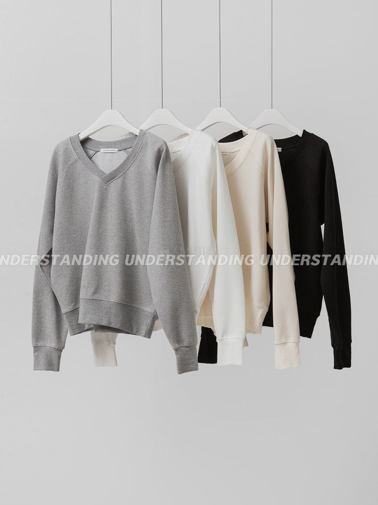 UNDERSTANDING - Korean Children Fashion - #Kfashion4kids - Waffle V neck Sweatshirt - 9
