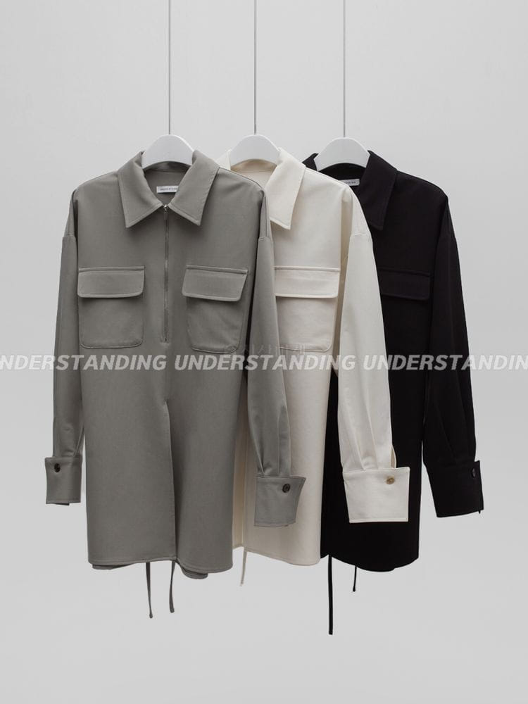 UNDERSTANDING - Korean Children Fashion - #Kfashion4kids - Open Zipper Blouse - 3