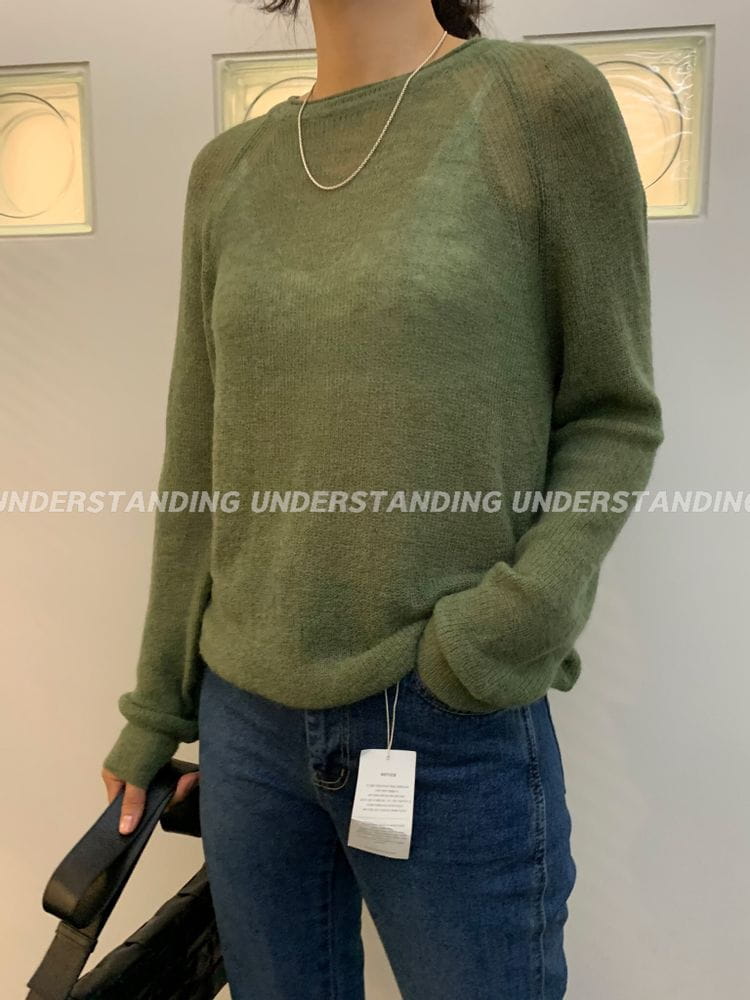 UNDERSTANDING - Korean Children Fashion - #Kfashion4kids - See Through Round Knit - 2