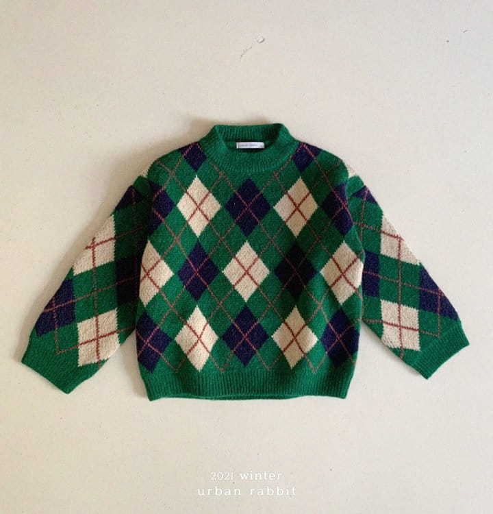 URBAN RABBIT - Korean Children Fashion - #Kfashion4kids - Argyle Knit Top - 2