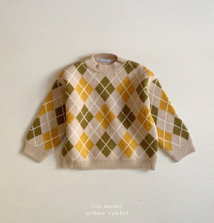 URBAN RABBIT - Korean Children Fashion - #Kfashion4kids - Argyle Knit Top - 4
