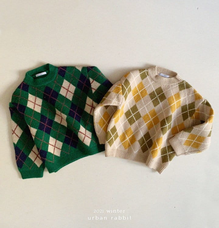 URBAN RABBIT - Korean Children Fashion - #Kfashion4kids - Argyle Knit Top - 6