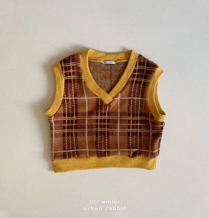 URBAN RABBIT - Korean Children Fashion - #Kfashion4kids - Check Vest - 2