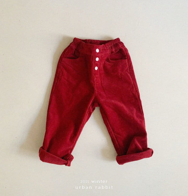 URBAN RABBIT - Korean Children Fashion - #Kfashion4kids - Button Rib Pants - 2