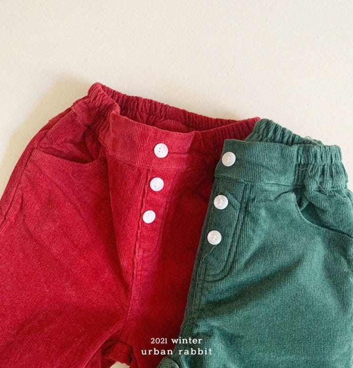 URBAN RABBIT - Korean Children Fashion - #Kfashion4kids - Button Rib Pants - 4