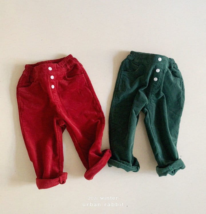 URBAN RABBIT - Korean Children Fashion - #Kfashion4kids - Button Rib Pants - 8