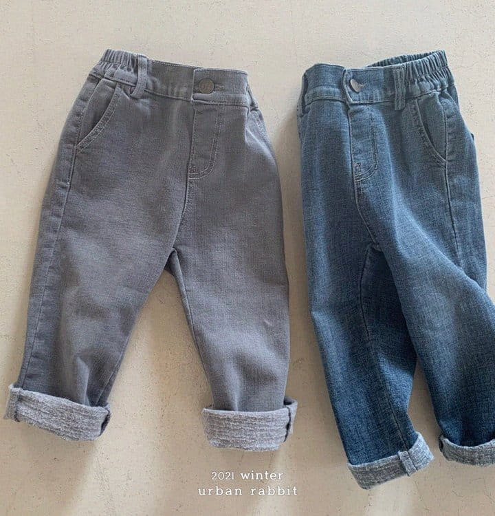 URBAN RABBIT - Korean Children Fashion - #Kfashion4kids - Urban Fleece Jeans - 12