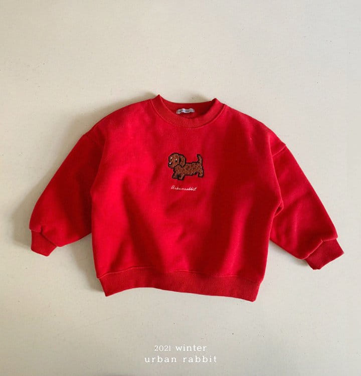 URBAN RABBIT - Korean Children Fashion - #Kfashion4kids - Dog Embroidery Sweatshirt - 6