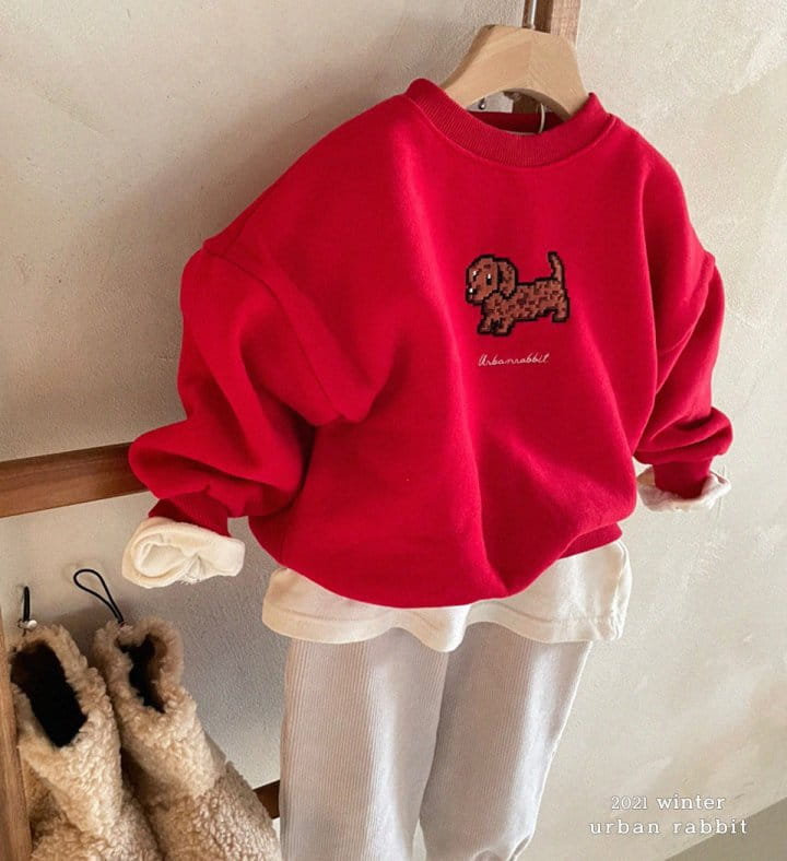 URBAN RABBIT - Korean Children Fashion - #Kfashion4kids - Dog Embroidery Sweatshirt - 8