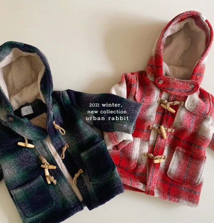 URBAN RABBIT - Korean Children Fashion - #Kfashion4kids - Check Coat