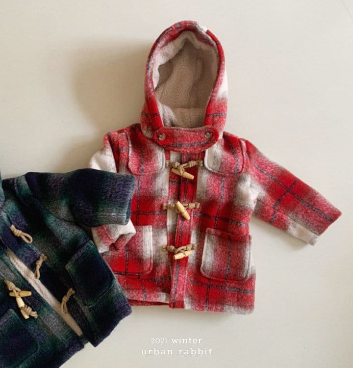 URBAN RABBIT - Korean Children Fashion - #Kfashion4kids - Check Coat - 4