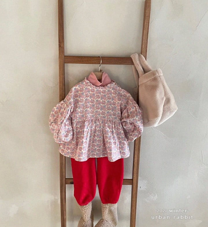 URBAN RABBIT - Korean Children Fashion - #Kfashion4kids - Flower Fleece Blouse - 2