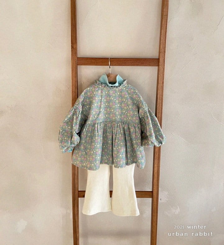 URBAN RABBIT - Korean Children Fashion - #Kfashion4kids - Flower Fleece Blouse - 4