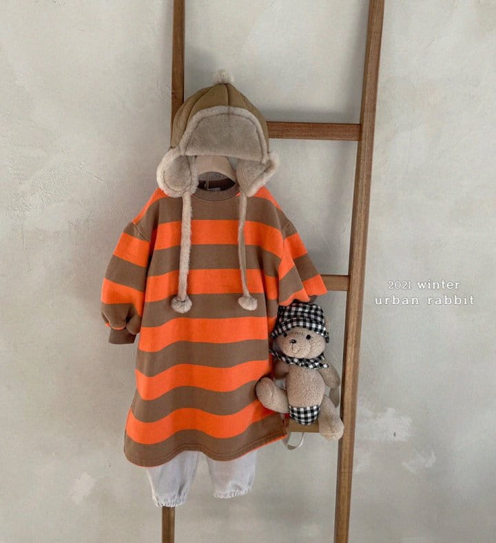 URBAN RABBIT - Korean Children Fashion - #Kfashion4kids - Long Stripes One-piece