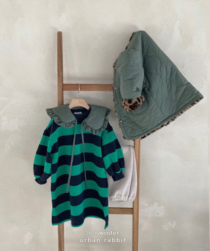 URBAN RABBIT - Korean Children Fashion - #Kfashion4kids - Long Stripes One-piece - 3