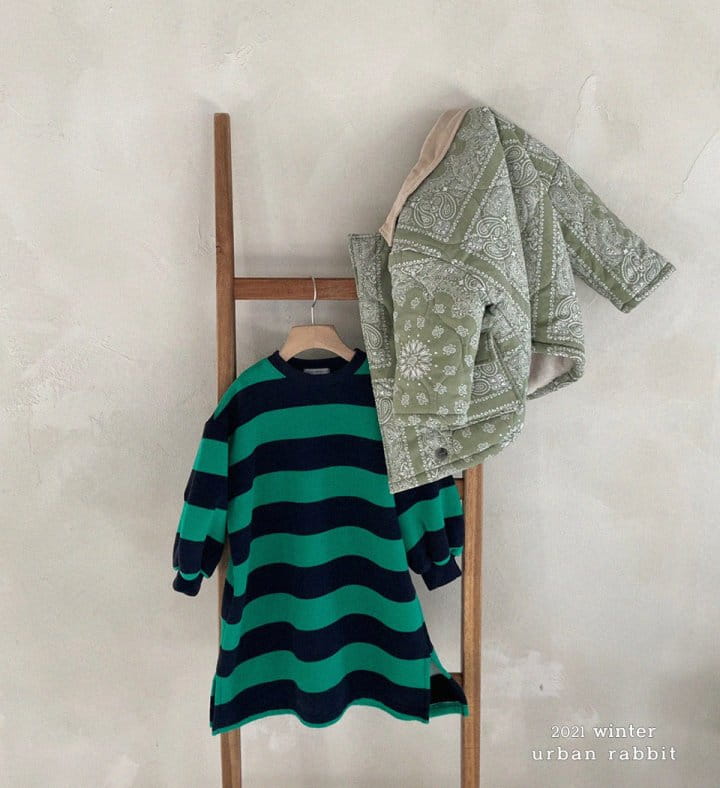 URBAN RABBIT - Korean Children Fashion - #Kfashion4kids - Long Stripes One-piece - 4