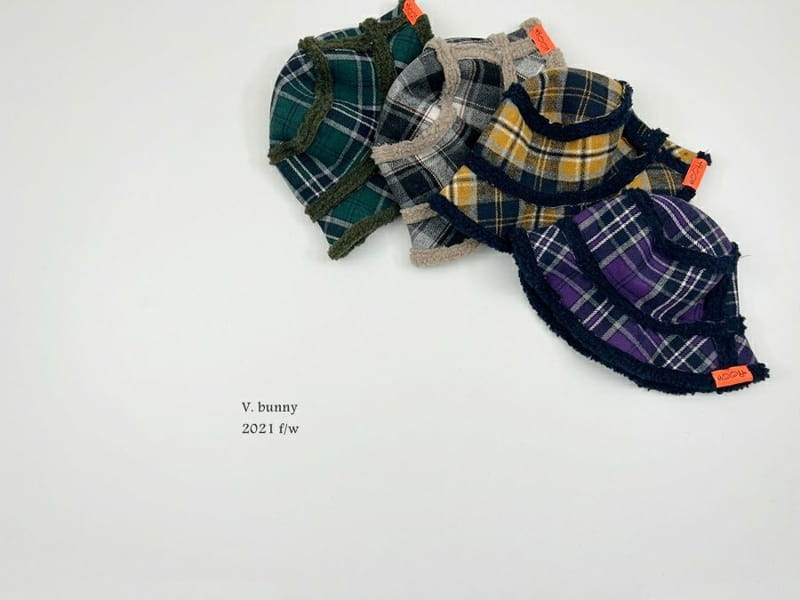 V BUNNY - Korean Children Fashion - #Kfashion4kids - Check Bucket Hat