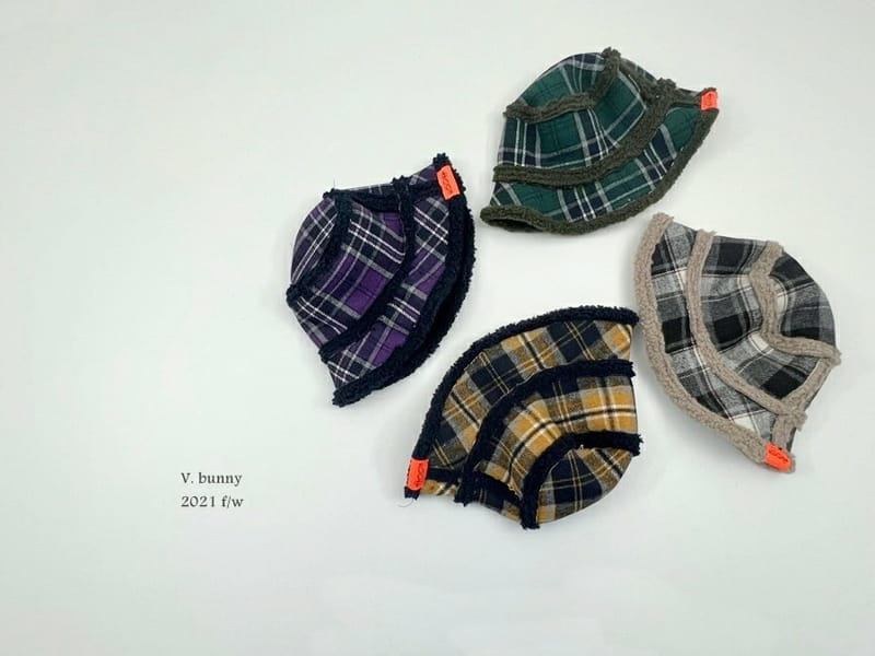 V BUNNY - Korean Children Fashion - #Kfashion4kids - Check Bucket Hat - 8