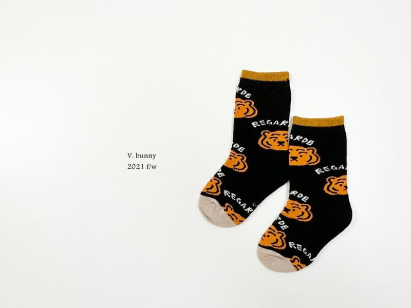 V BUNNY - Korean Children Fashion - #Kfashion4kids - Tiger Socks [set of 4] - 2