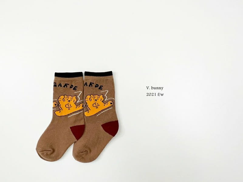 V BUNNY - Korean Children Fashion - #Kfashion4kids - Tiger Socks [set of 4] - 4