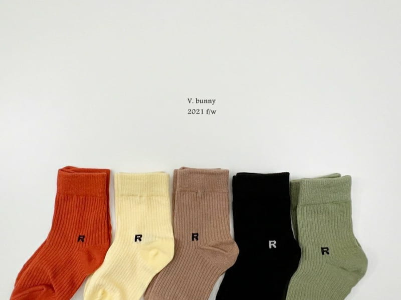 V BUNNY - Korean Children Fashion - #Kfashion4kids - R Socks [set of 5]