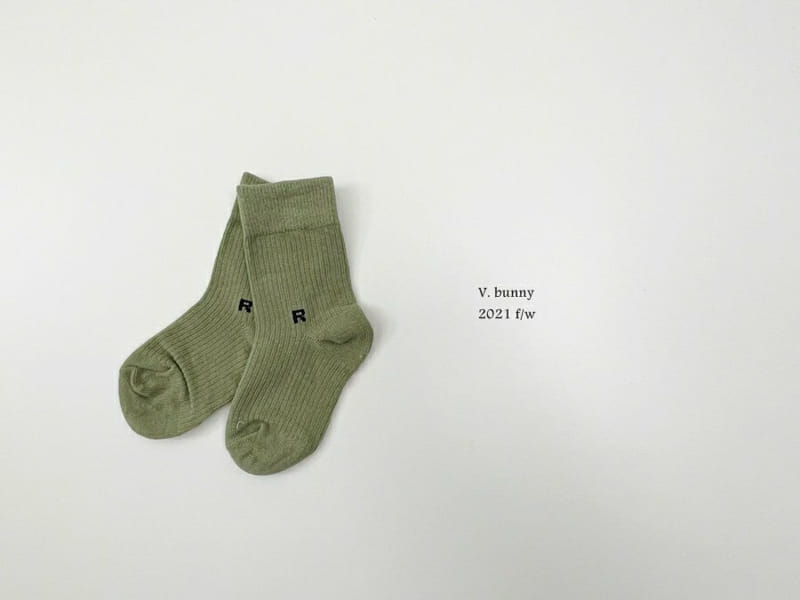 V BUNNY - Korean Children Fashion - #Kfashion4kids - R Socks [set of 5] - 4